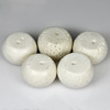 126.80 Ct. 5 Pcs. Natural White Coral Beads Unheated
