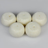 125.40 Ct. 5 Pcs. Natural White Coral Beads Unheated
