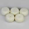 123.65 Ct. 5 Pcs. Natural White Coral Beads Unheated