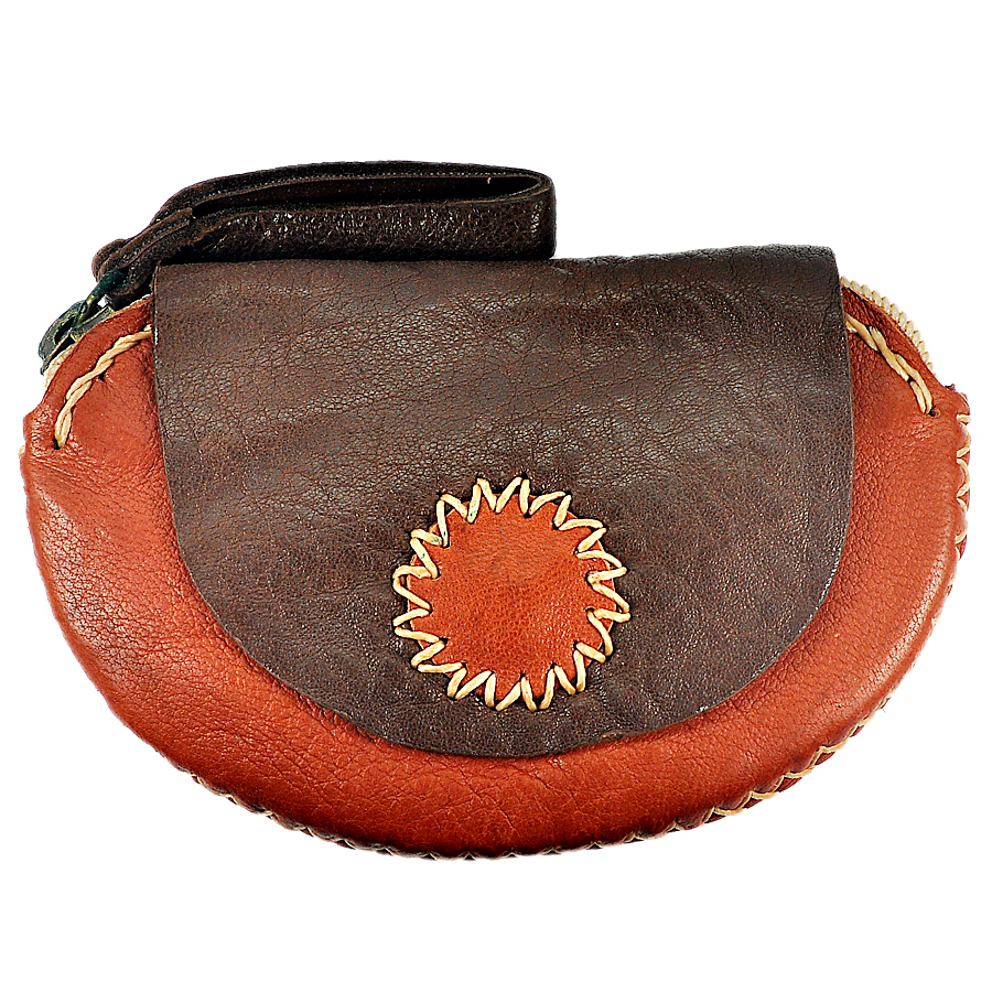 35.78 G. Authentic Leather Women Wallet Handmade High Quality Size 120 x 80 Mm.